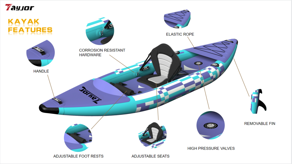 Drop stitch kayak