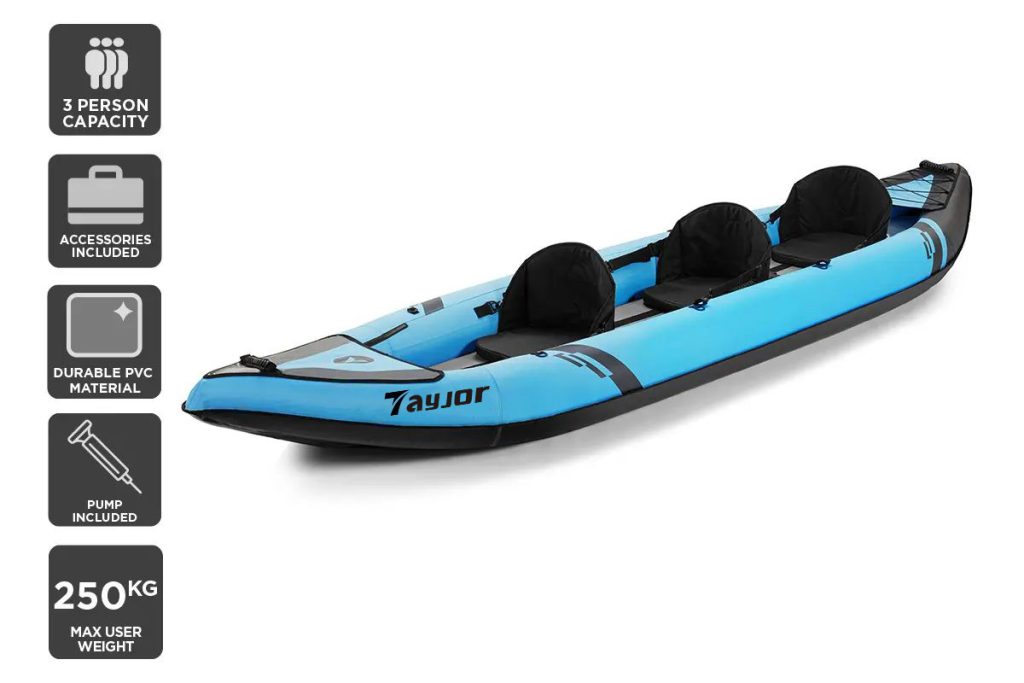 3 persons inflatable kayak