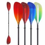 Lightweight 2 Piece Fiberglass Carbon Kayak Paddle