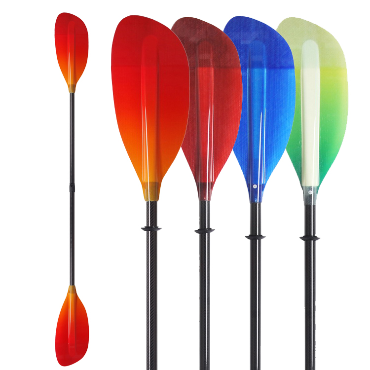 Lightweight 2 Piece Fiberglass Carbon Kayak Paddle