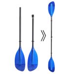 2 pieces Adjustable Detachable paddle carbon shaft