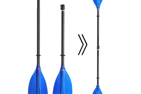 2 pieces Detachable kayak paddle carbon fiber shaft