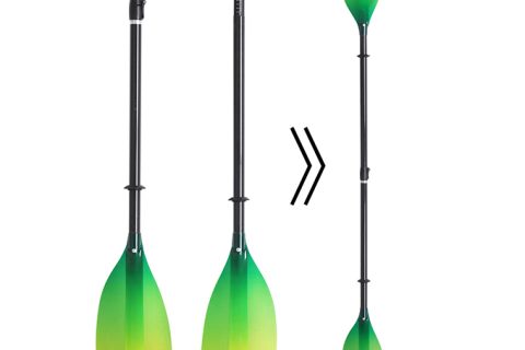 2 Piece Adjustable Fiberglass Blade whitewater Kayak Paddle