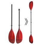 2 pieces Detachable kayak paddle carbon fiber shaft