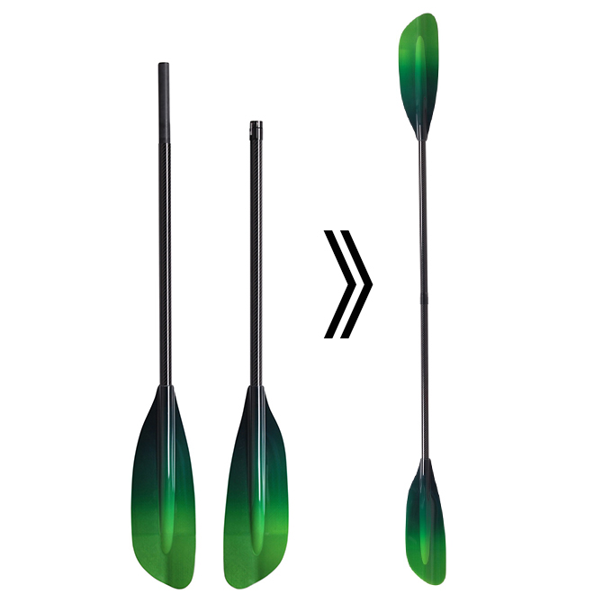 2-Pieces Pedal Kayak Adjustable Kayak Paddle