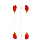 2 pieces Detachable kayak paddle carbon fiber shaft