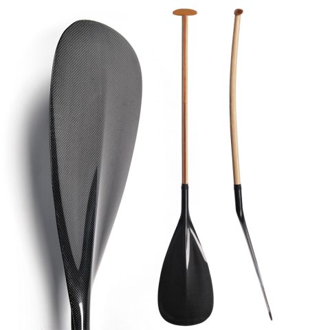 130cm 1 piece Wooden shaft canoe paddle