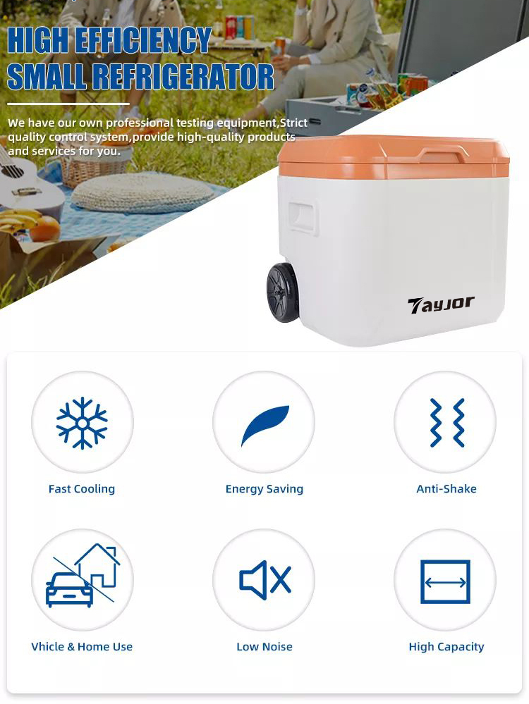 30L Plastic Cooler Box With Wheel