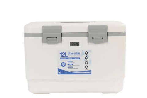 12L Refrigerated box for medicament with temperature indicator