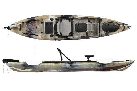 Plastic Single Kayak For Fishing 11.8ft