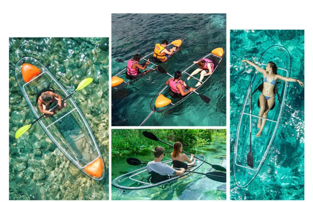 Double Person Transparent kayak For Sale